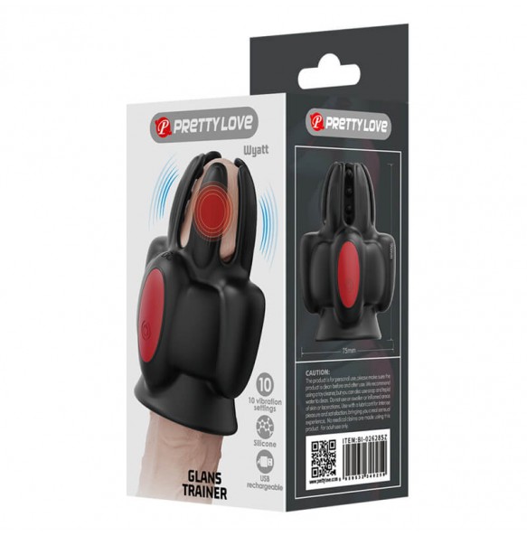 PRETTY LOVE - Wyatt Glans Trainer (Chargeable - Black) PRETTY LOVE - Wyatt Glans Trainer (Chargeable - Black)